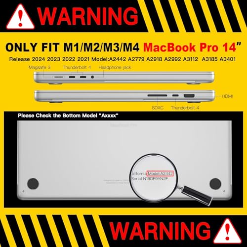 CISSOOK Compatible with MacBook Pro 14 inch 2025-2021 Release M5 M4 M3 M2 M1 Chip A3434 A3112 A3185 A3401 A2918 A2992 A2779 A2442, Hard Shell Case with Keyboard Cover&Screen Protector, Dream Catcher - color: 14inch-Dream Catcher