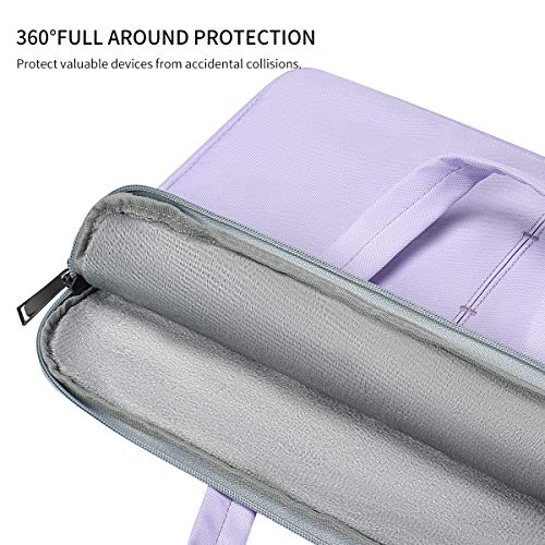 17 17.3 Inch Laptop Sleeve Case for HP 17 Laptop TouchScreen/HP Envy/Pavilion 17, ASUS Dell Acer Lenovo Laptop Case with Shoulder Carrying Bag, Purple - color: Purple, size: 17.3 Inch