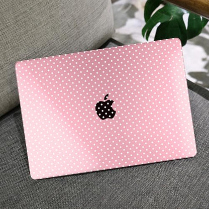 MEEgoodo for M5/M4/M3/M2 MacBook Air 15 inch Case 2026 2025 2024 2023, Case Fit Model (A3448/A3241/A3114/A2941) for MacBook Air 15.3 inch, Cherry Blossom Pink&Polka Dots - color: Cherry Blossom Pink&Polka Dots