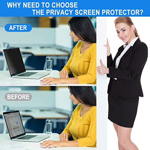 Laptop Privacy Screen 13.3 inch Compatible with HP Elitebook Dell Xps Lenovo Thinkpad, Removable 16:9 Laptop Privacy Filter, Anti-Glare, Blue Light Blocking