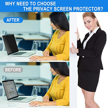Laptop Privacy Screen 13.3 inch Compatible with HP Elitebook Dell Xps Lenovo Thinkpad, Removable 16:9 Laptop Privacy Filter, Anti-Glare, Blue Light Blocking