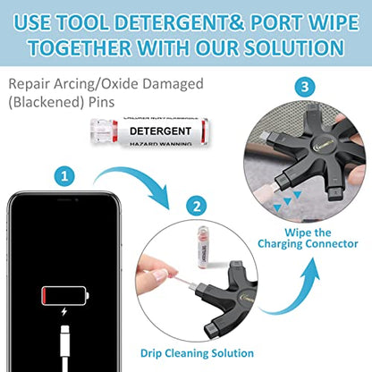 Keyboard Cleaner Laptop Cleaning Kit, for iPhone Charging Port Cleaner iPhone Cleaning Kit for Charging Port