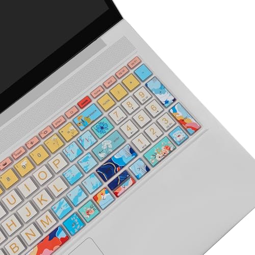 Keyboard Cover for 15.6" HP ProBook 450 G8 G9 G10 / ProBook 455 G8 G9 G10 /ProBook 650 G8/HP Zbook Power G8 G9, Cute Keyboard Skin, Litter Flowers - color: Litter Flowers