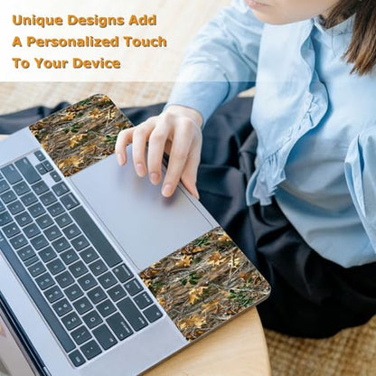 Universal Laptop Skin Sticker with 2 Wrist Pad Decals, 3-Piece Removable Vinyl Laptop Cover, Camouflage Tree Waterproof Anti-Scratch, Easy-Trim Fit for 13.3" 14" 15.6" Laptops - color: Camouflage Tree