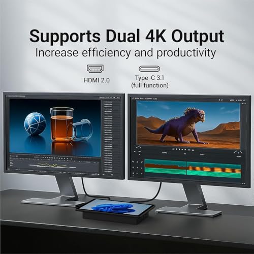 10.1 inch Industrial Embedded Panel PC, Win 11 Computer with 10 Points Touchscreen Tablet, Celeron N5095 8GB RAM/128GB ROM, Dual HDMI 2.0 WiFi 5 Bluetooth 5.0 for Office/Automation/Kiosk/Bar/Warehouse