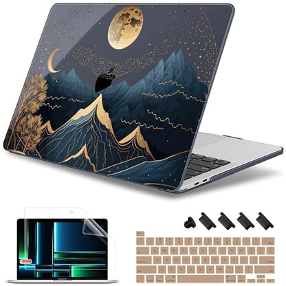 May Chen Compatible with MacBook Pro 13 inch Case with Touch Bar 2022 2021 2020 Release A2338 M1/M2 A2251 A2289, Plastic Hard Shell Case with Keyboard Cover, Traditional - color: Traditional