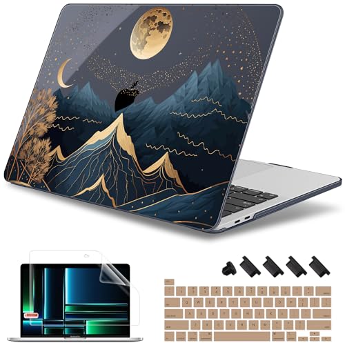 May Chen Compatible with MacBook Pro 13 inch Case with Touch Bar 2022 2021 2020 Release A2338 M1/M2 A2251 A2289, Plastic Hard Shell Case with Keyboard Cover, Traditional - color: Traditional