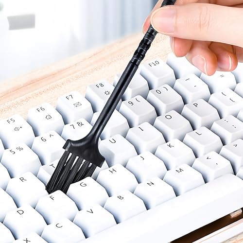 Keyboard Cleaning Kit 3-in-1, 10-Piece Handheld Dust Remover with Soft Brushes for Electronics, Office and Home, Colorful - color: Colorful