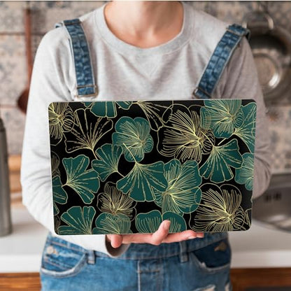 Universal Laptop Skin Sticker with 2 Wrist Pad Skins, Waterproof Scratch Resistant Vinyl Laptop Cover Decal, Cut to Fit for 11–15.6 Inch MacBook HP Dell Lenovo, Ginkgo Leaf - color: Ginkgo Leaf