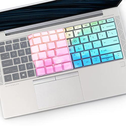 Keyboard Cover for 13.3" HP EliteBook 430 G8/EliteBook 630 G8 G9 G10, EliteBook X360 435 G8 G9, EliteBook X360 830 835 G7 G8 13.3 inch Laptop US Layout Keyboard(NOT FIT 830 835 G9 G10)-Colorful - color: Colorful