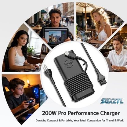 65W 45W Watt Slim USB Type C Laptop Charger Replacement for Dell Computer | Inspiron 14 7425 16 7620 Latitude 5420 5430 5450 5440 5520 5550 7320 XPS 13 7390 2-in-1 Chromebook 3100 3400 Power Adapter
