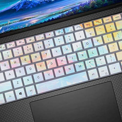Colorful Keyboard Cover for 2025-2022 Dell XPS 15 9500 9510 9520 9530 15.6 Inch & XPS 17 9720 9700 9710 9730 17 Inch & DELL Precision 5770 5570 5760 5560 15.6" 17.3" (NOT FIT XPS 13 14 16 inch) - color: Colors