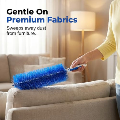 Fan Cleaning Brush, 2026 New Bendable Microfiber Head Dusting Brushes, Reusable Fan Cleaner Brush Dust Remover for Electric Fans, Air Conditioning, Car Vents and Blind，Grey：48cm - color: Gray, size: 48cm