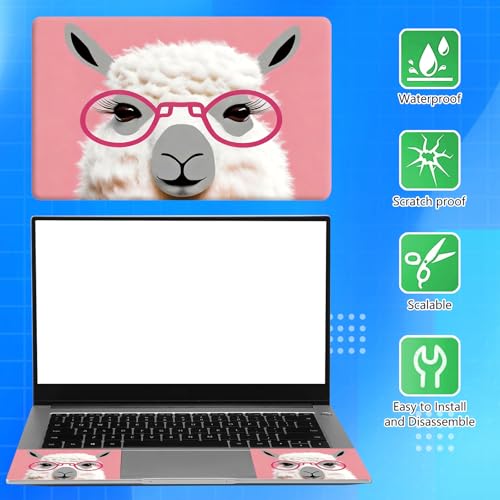 Universal Laptop Skin Sticker Decal for 11.6”12" 13" 13.3" 14" 15" 15.4" 15.6" Reusable Waterproof Scratch-Scratch Resistant Protective Vinyl Laptop Notebook Skin Stickers - Cute Alpaca - color: Cute Alpaca
