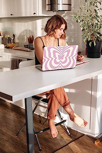 Funut Compatible with MacBook Air 13 Inch Case 2021 2020-2018 Release M1 A2337 A2179 A1932 Touch ID, MacBook Air 2020 Case Marble Laptop Hard Shell Case & Keyboard Cover Mac Air 13 Inch, Butterfly - color: Butterfly, size: (A1932/A2179/A2337 M1) Mac 2018-