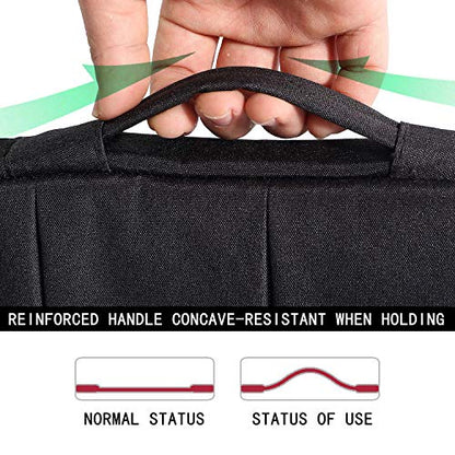 Voova Laptop Sleeve Carrying Case 15.6 16 Inch,Slim Computer Cover Bag Compatible with MacBook Pro 15/16, Dell xps 15,15-16 Inch HP Dell Asus Acer Laptop, Black - color: Black, size: 15.6-16 Inch