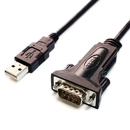Tera Grand - Premium USB 2.0 to RS232 Serial DB9 Adapter Cable 3 Feet - Built with FTDI Chipset and Male Thumbscrews. This Cable is NOT Used for VGA Monitor. - size: 3 ft, style: Thumbscrews