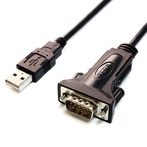 Tera Grand - Premium USB 2.0 to RS232 Serial DB9 Adapter Cable 10 Feet - Supports Windows 11, 10, 8, 7, Vista, XP, 2000, 98, Linux and Mac - Built with FTDI Chipset and Thumbscrews - size: 10 ft, style: Thumbscrews