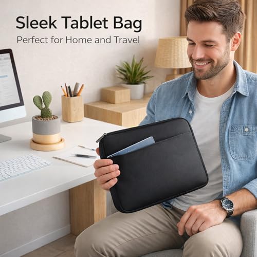 Tablet Bag Waterproof Neoprene Foam, Portable Carrying Case with Zip for Laptop and Tablet - Impact Protection, Lightweight Design, Travel and Business Use (13 Inch) - size: 13 Inch