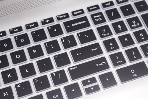 Keyboard Skin Compatible for 17.3" HP Envy 17M 17M-AE011DX 17M-AE111DX 17M-BW0013DX,HP Pavilion x360 15-BR075NR,HP Pavilion 15-BS 15-BW 15-CC 15-CB 15-CD,HP Envy x360 15M-BP 15M-BQ Series - Black - color: Black