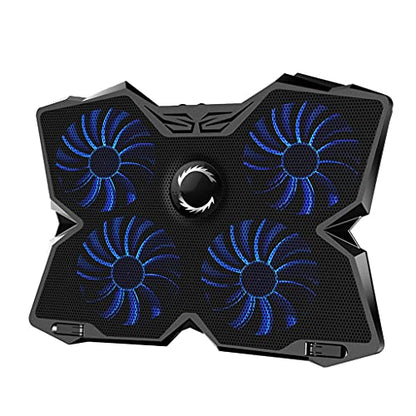 Laptop Cooler Laptop Cooling Pad Notebook Gaming Cooler Stand with Four Fan and 2 Port for 14-17inch Laptop(E) - color: E