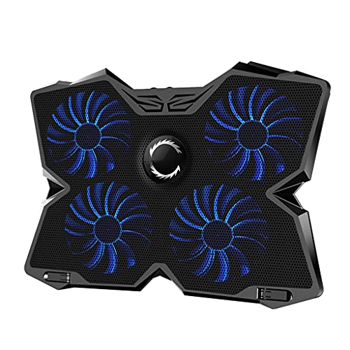 Laptop Cooler Laptop Cooling Pad Notebook Gaming Cooler Stand with Four Fan and 2 Port for 14-17inch Laptop(E) - color: E
