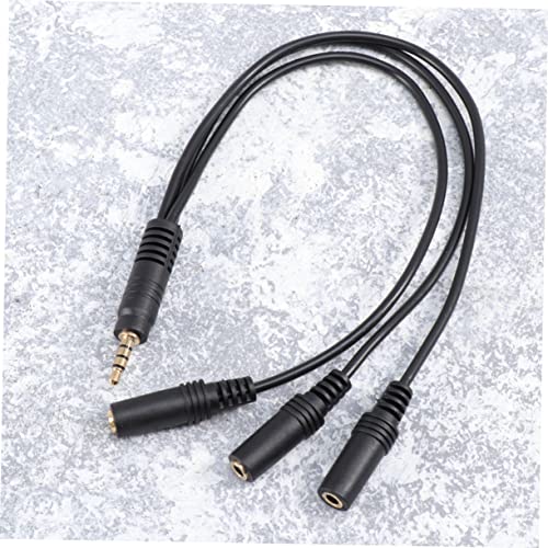 OSALADI Audio Splitter Cable for Headset Microphone Compact Stereo Adapter for Mobile Devices and Laptops Connectors for Enhanced Sound Quality