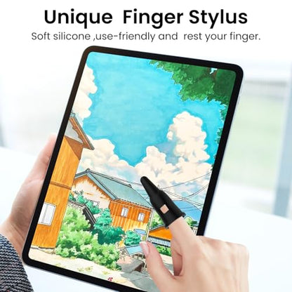 Capacitive Finger Stylus Pen for Touch Screens | Soft silicone finger tip, High sensitivity and accuracy,Universal fit for iOS & Android phones,tablets