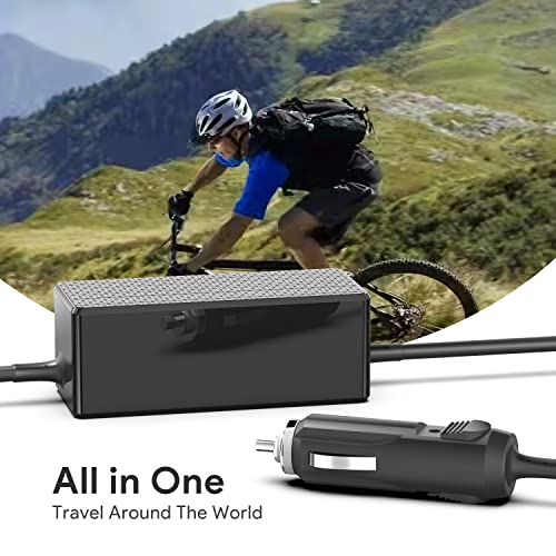 KFD 100W USB C Laptop Car Charger 12V-24V DC Adapter for MacBook Pro/Air,Hp,Dell,Surface,Lenovo Samsung,LG,Acer,Asus Rog G16 Flow X13 Z13,MSI Titan 18 17,DJI Mini 4/Mavic 3/Air 3 Type C Power Supply