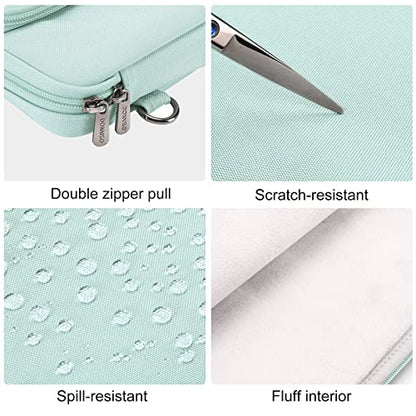 DOMISO 17" Laptop Cover, Messenger Bags Especially Adapted for Holding Laptops, Waterproof Case with Shoulder Strap, Compatible with 17-17.3 inch HP Dell ASUS Lenovo Chromebook, Mint Green - color: Mint Green, size: 17-17.3 inch
