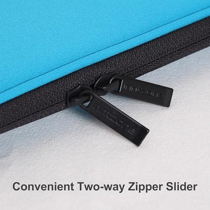 Laptop Sleeve 17.3 Inch Foldable Slim Case Lightweight Bag Notebook Computer Carrying Flip Cover (Blue) - color: Blue, size: 17.3 Inch