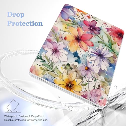 May Chen for MacBook Air 15 inch Case M5 M4 M3 M2 2026 2024-2023, Model A3448 A3241 A3114 A2941, Closes Seamlessly Hard Shell Laptop Cover with Keyboard Cover, Abstract Florals - color: Abstract Florals