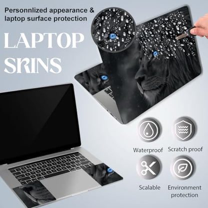 SUPERDANT Laptop Skin Sticker Lion Laptop Decals Personalized Universal Notebook Computer Wrap Vinyl Skin Stickers Cover Art Decal Removable 12-15.6 Inch Waterproof Scratch-Resistant Gifts - style: Lion