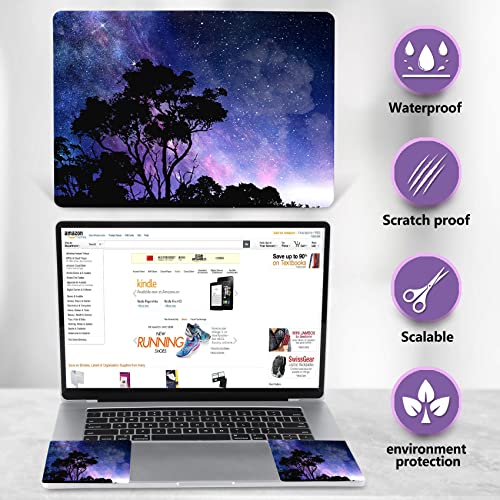 AIMSA Laptop Skin Sticker Decal, 12 13 13.3 14 15 15.4 15.6 inch Laptop Art Decal Protector Notebook Netbook PC 15.6" Universal Vinyl Cover, Tree Galaxy - color: Tree Galaxy
