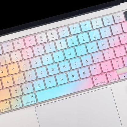 2 Pack Keyboard Cover for MacBook Pro 16" 14" M5-M1 Pro/Max A3426 A3427 A3428 A3429 A2442 A2779 A2918 A2992 A2485 A2780 A2991, MacBook Air M5-M2 13.6" 15.3" A3448 A3449 A2941 A3114 A2681 A3113 US - color: CandyColor+TPU