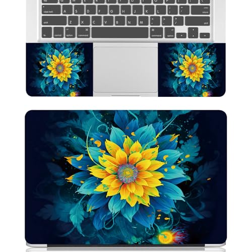 Universal Laptop Skin Sticker Decal for 11.6”12" 13" 13.3" 14" 15" 15.4" 15.6" Reusable Waterproof Scratch-Scratch Resistant Protective Vinyl Laptop Notebook Skin Stickers - Green Yellow Sunflower - color: Green Yellow Sunflower