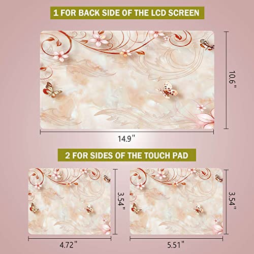 Laptop Notebook Skin Sticker Cover Decal Fits 12 13 13.3 14 15 15.4 15.6 inch Laptop Protector Notebook PC | Easy to Apply, Remove and Change Styles (Flower Vine) - color: Flower Vine