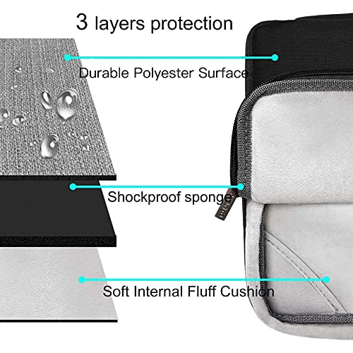 MOSISO Compatible with MacBook Air 13 inch Case M5 2026 M4 2025 M3 M2 2024-2022 A3449 A3240 A3113 A2681,Hard Shell&Sleeve Bag&Keyboard Skin&Webcam Cover&ScreenFilm for MacBook Air 13.6, Black - color: Black