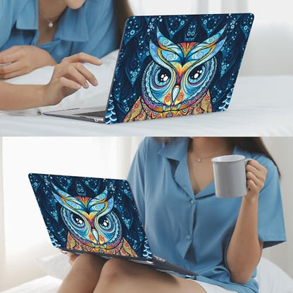 Mektron for MacBook 13 inch Air Case A2337 M1 2020 2019 2018 Release, Ultra Thin Plastic Hard Shell Cover for MacBook Air 13 inch A2179 A1932, Cute Owl - color: Cute Owl