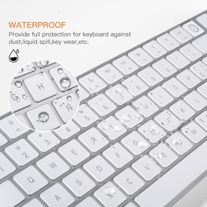 CaseBuy Keyboard Cover for 2024 Apple Magic Keyboard with Touch ID & Numeric Keypad Model A3119 Ultra Thin Clear TPU Protector iMac M4 Accessories