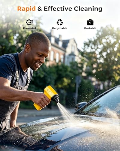 Dust Removal Tool Multifunctional Mini Cleaning Dirt Remover for Home Car Office Daily Cleaning Use (with 3 Nozzles) - color: Yellow