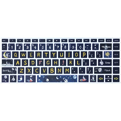 Keyboard Cover for HP 14" Laptop 2020 2019 2018,HP Pavilion x360 14M-BA 14M-CD 14M-DH 14-BA 14-BF 14-cm 14-CF 14-DF 14-DK 14-DS 14-DQ Series 14 Inch Protective Skin,Space Man - color: Space Man