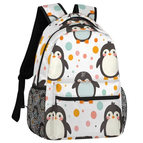 Cute Penguins Backpack for Women Men Shoulder Computer Laptop Adults Backpack Penguin Sports Hiking Gym Workout Travel Casual Daypack - color: Multicolor 7
