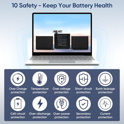 A2159 A1708 Battery Replacement for MacBook Pro 13 inch A1708 (Late 2016, Mid 2017) A2159(2019) A2289(2020) A2338(2020,2022) A1713 A2171 Battery - size: 11.3*2.95*0.2inch A1713