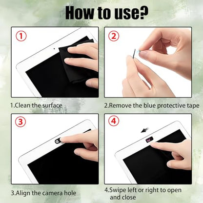 3 Pcs Laptop Camera Cover Slide, Ultra Thin Webcam Privacy Cover, Phone Camera Blocker to Protect Privacy for Laptop, Desktop, Tablet, Computer or Smartphone (Butterfly) - color: Butterfly