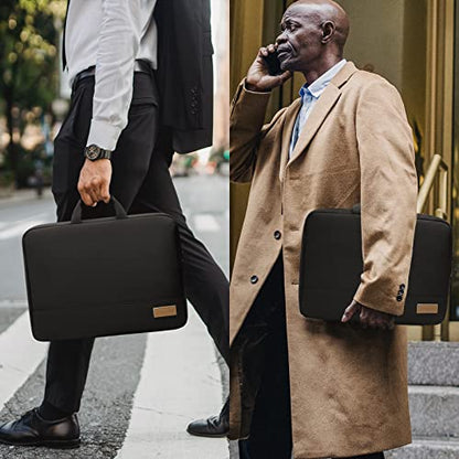 bagasin 15 15.6 16 Inch Laptop Sleeve Case | TSA-friendly laptop bag with 4-layer protection & water-resistant. Fits MacBook, HP, Dell, Lenovo, Asus 15-16 inch notebooks - color: Black, size: 15-16