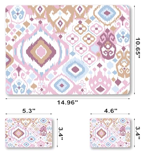 Laptop Skin Sticker Decal,12" 13" 13.3" 14" 15" 15.4" 15.6 inch Laptop Vinyl Skin Sticker Cover Art Protector Notebook PC (2 Wrist Pad Skins Included), Waterproof Removable, Cute Pink Abstract - color: Cute Pink Abstract