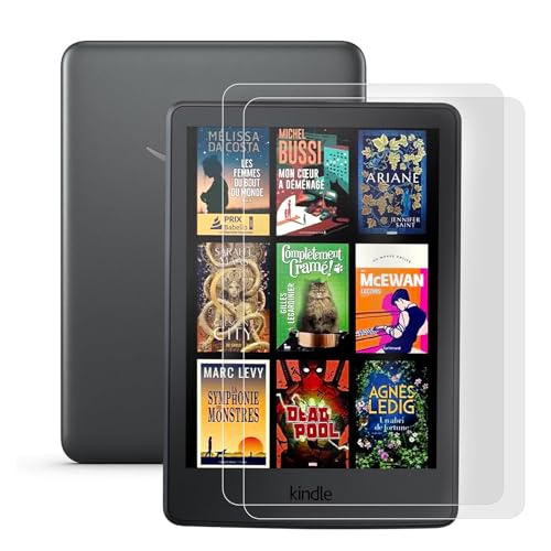 IPROKKO 2 Pack Anti Blue Light Screen Protector for 7-inch Kindle Paperwhite 12th Gen 2024 & Kindle Colorsoft 1st Generation (Signature/Kids Edition). Matte Anti-Glare High Clarity Protective Paper-like Film, Compatible With Kobo Aura 2, Boox Go 7 - color