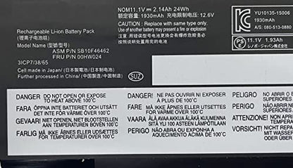 11.4V 24Wh 2065mAh 00HW024 00HW025 00HW038 Replacement Laptop Battery for Lenovo ThinkPad T460S T480S T470S 01AV405 01AV407 SB10J79004 SB10F46463