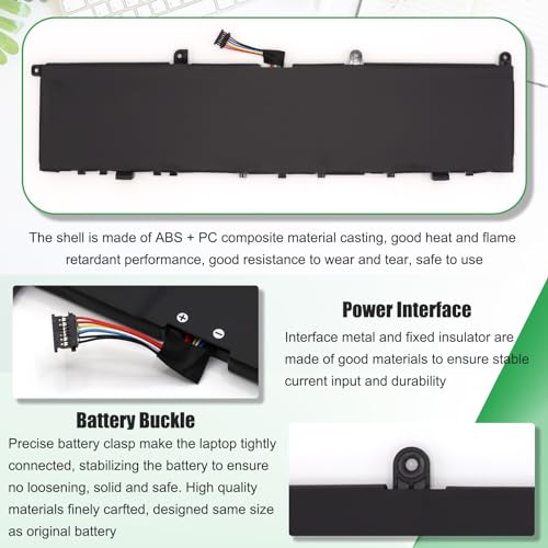 L18M4P71 01AY969 Laptop Battery Replacement for Lenovo ThinkPad X1 Extreme 1st Gen/2nd Gen ThinkPad P1 1st Gen/P1 Gen 2 Series 01YU911 5B10W13953 5B10V98091 SB10Q76929 L17C4P72 15.36V 80Wh - style: Battery L18M4P71